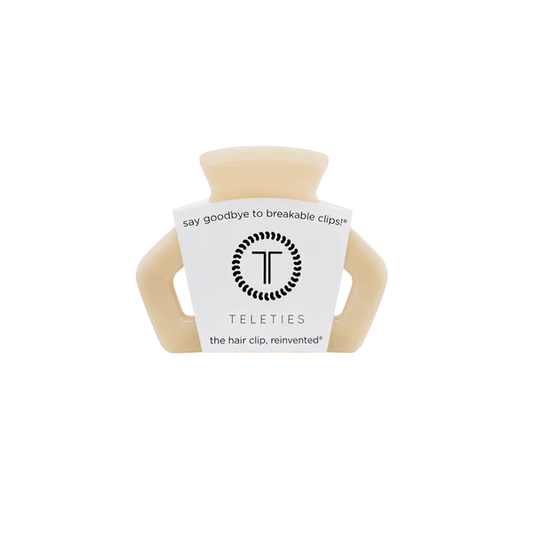 Teleties Hair Clip - Open Petite Almond Beige