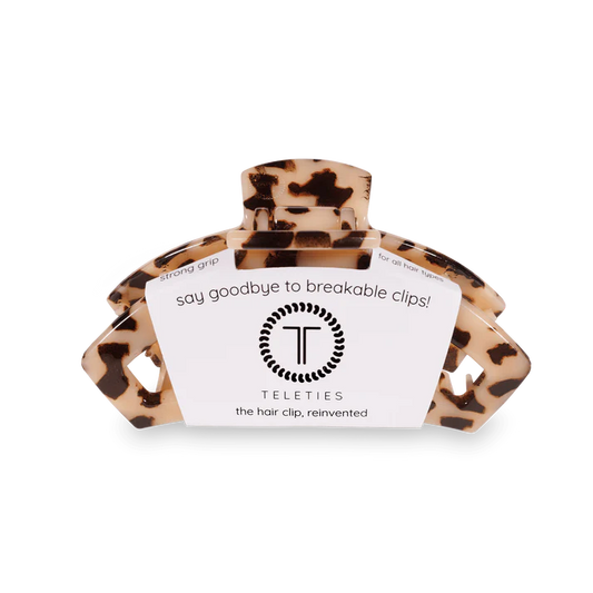 Teleties | Open Medium Blonde Tortoise Hair Clip