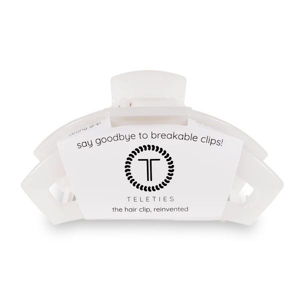 Teleties Hair Clip - Open Large Coconut White