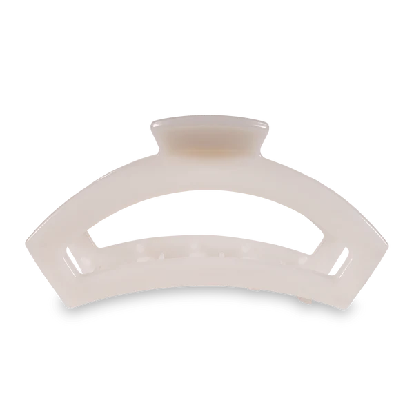 Teleties Hair Clip - Open Large Coconut White