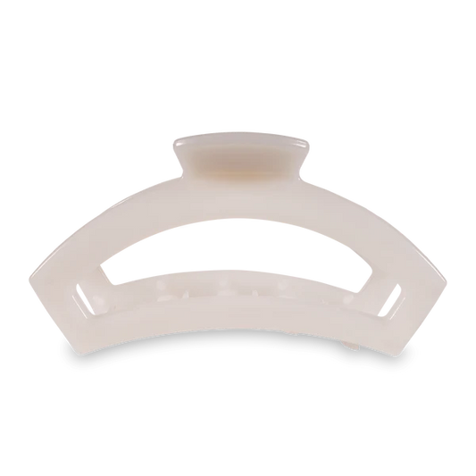 Teleties Hair Clip - Open Large Coconut White