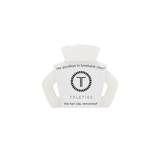 Teleties Hair Clip - Open Petite Coconut White