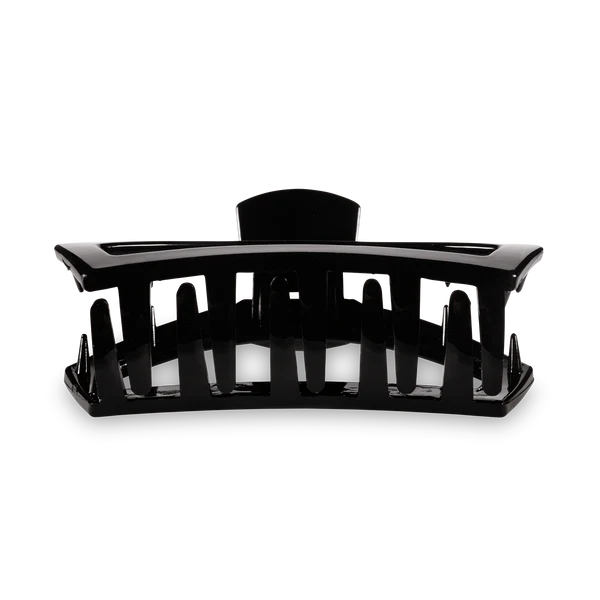 Teleties Hair Clip - Open Small Jet Black