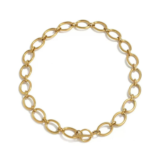 Oval Chain Link Necklace