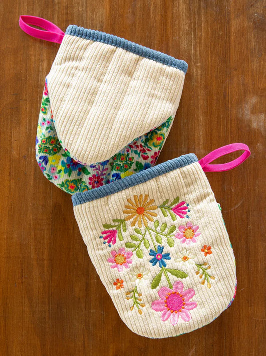 Oven Mitt - Embroidered Mini