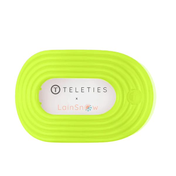 Teleties Hair Clip - Large Flat Round Palm Glow