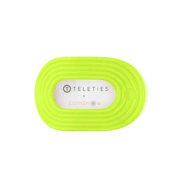 Teleties Hair Clip - Flat Round Medium Palm Glow