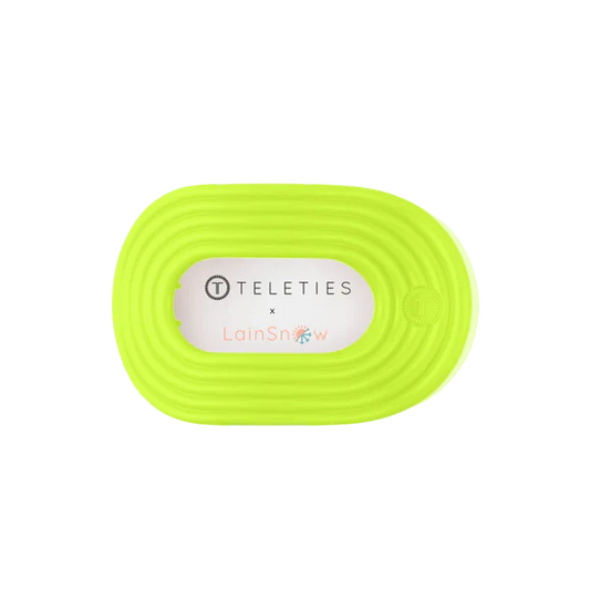 Teleties Hair Clip - Flat Round Medium Palm Glow