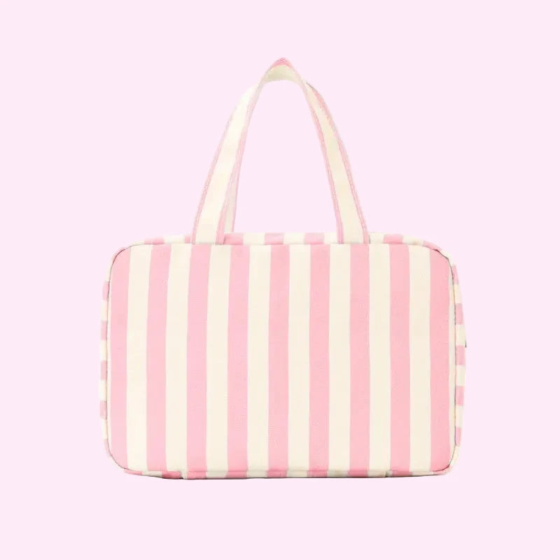 Cosmetic Pouch - Pink Stripe