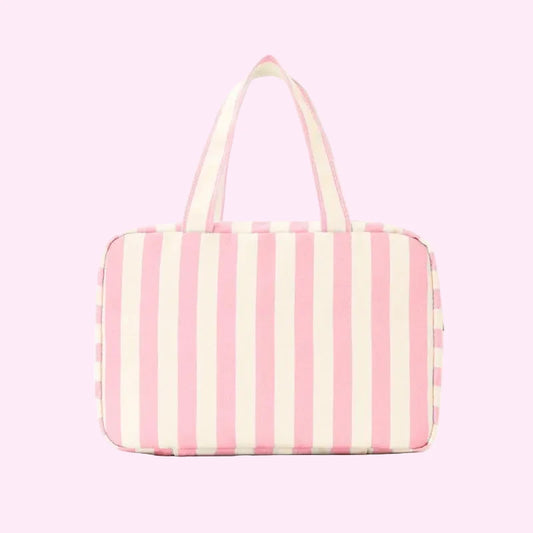 Cosmetic Pouch - Pink Stripe