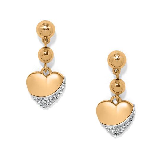 Brighton Meridian Petite Heart Wave Post Earrings