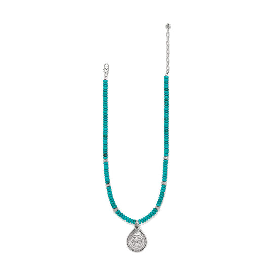 Mosaic Turquoise Teardrop Necklace