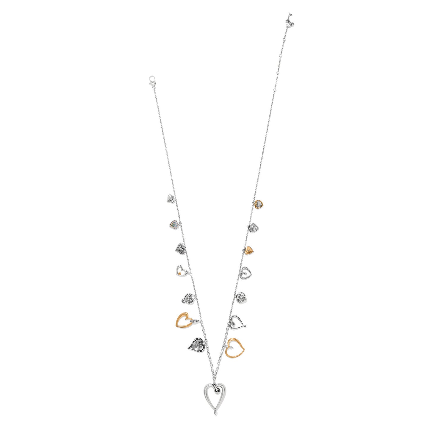 One Heart Large Long Necklace