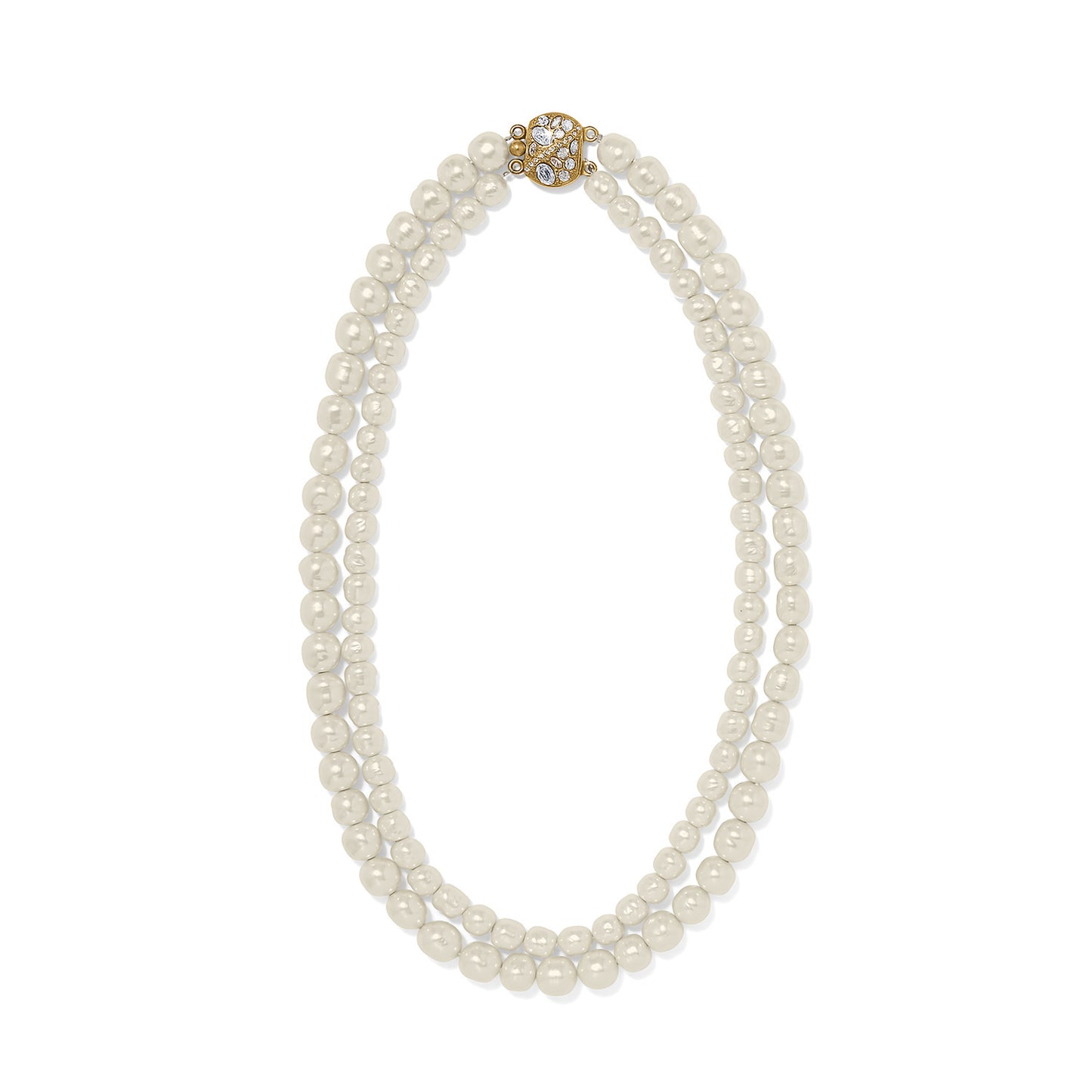 Trust Your Journey Double Pearl Necklace