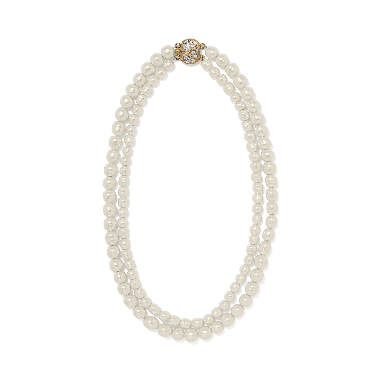 Trust Your Journey Double Pearl Necklace