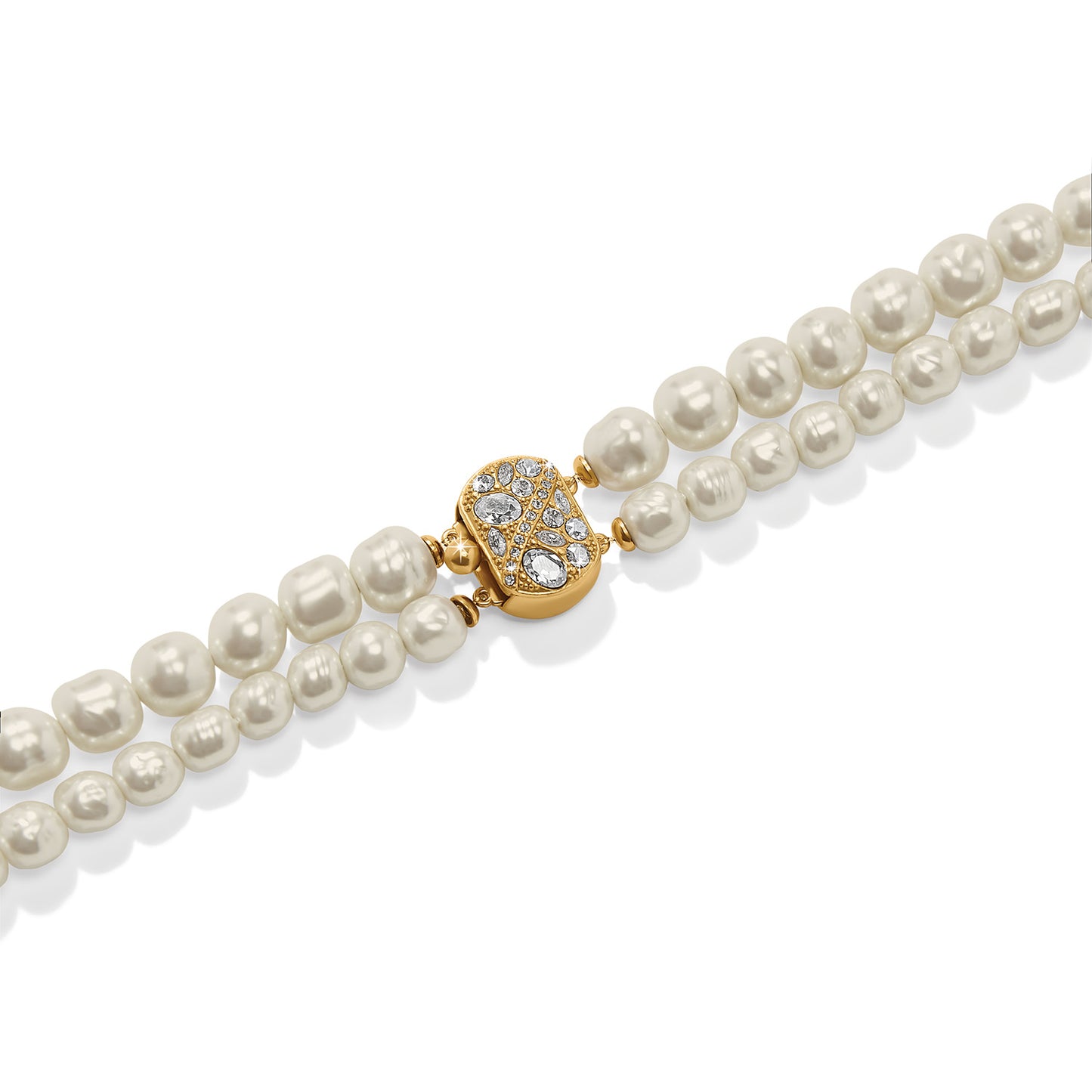 Trust Your Journey Double Pearl Necklace