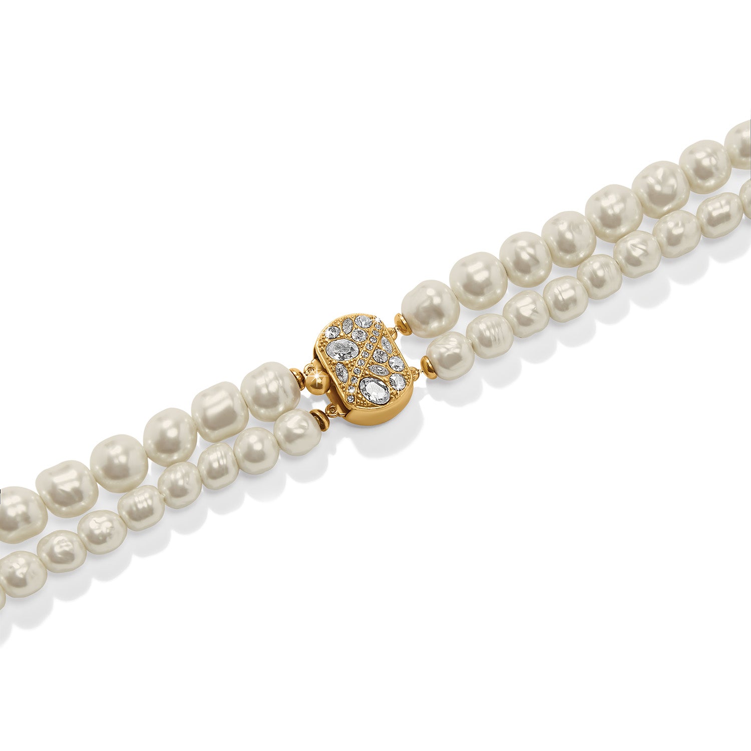 Trust Your Journey Double Pearl Necklace