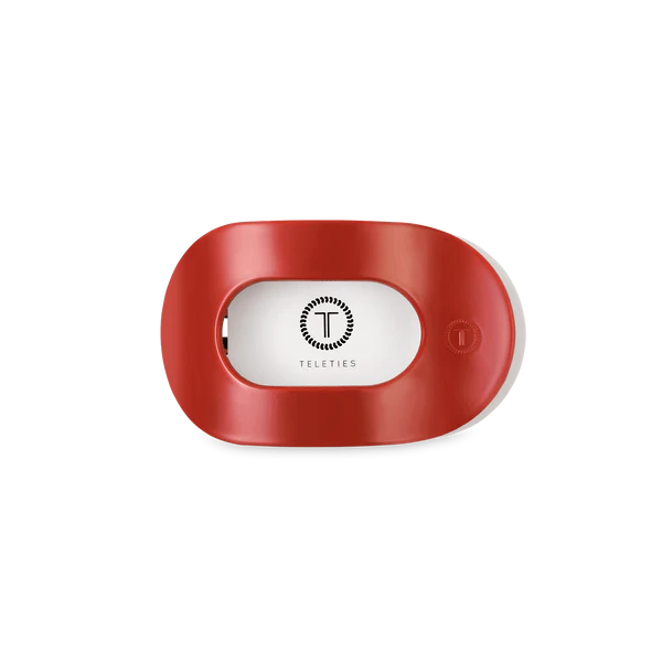 Teleties Hair Clip - Flat Round Small Red Carpet Ready