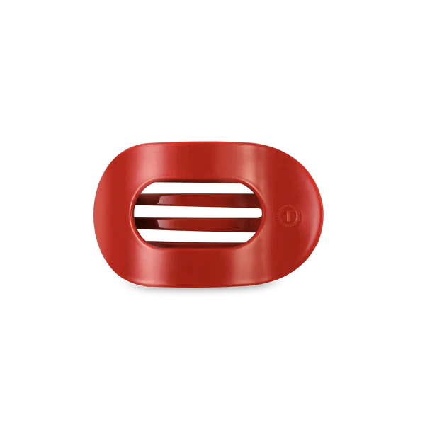 Teleties Hair Clip - Flat Round Small Red Carpet Ready