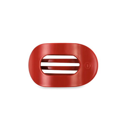 Teleties Hair Clip - Flat Round Small Red Carpet Ready