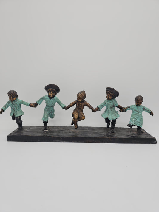Collectibles | Bronze Charles Raphael Peyre Five Children