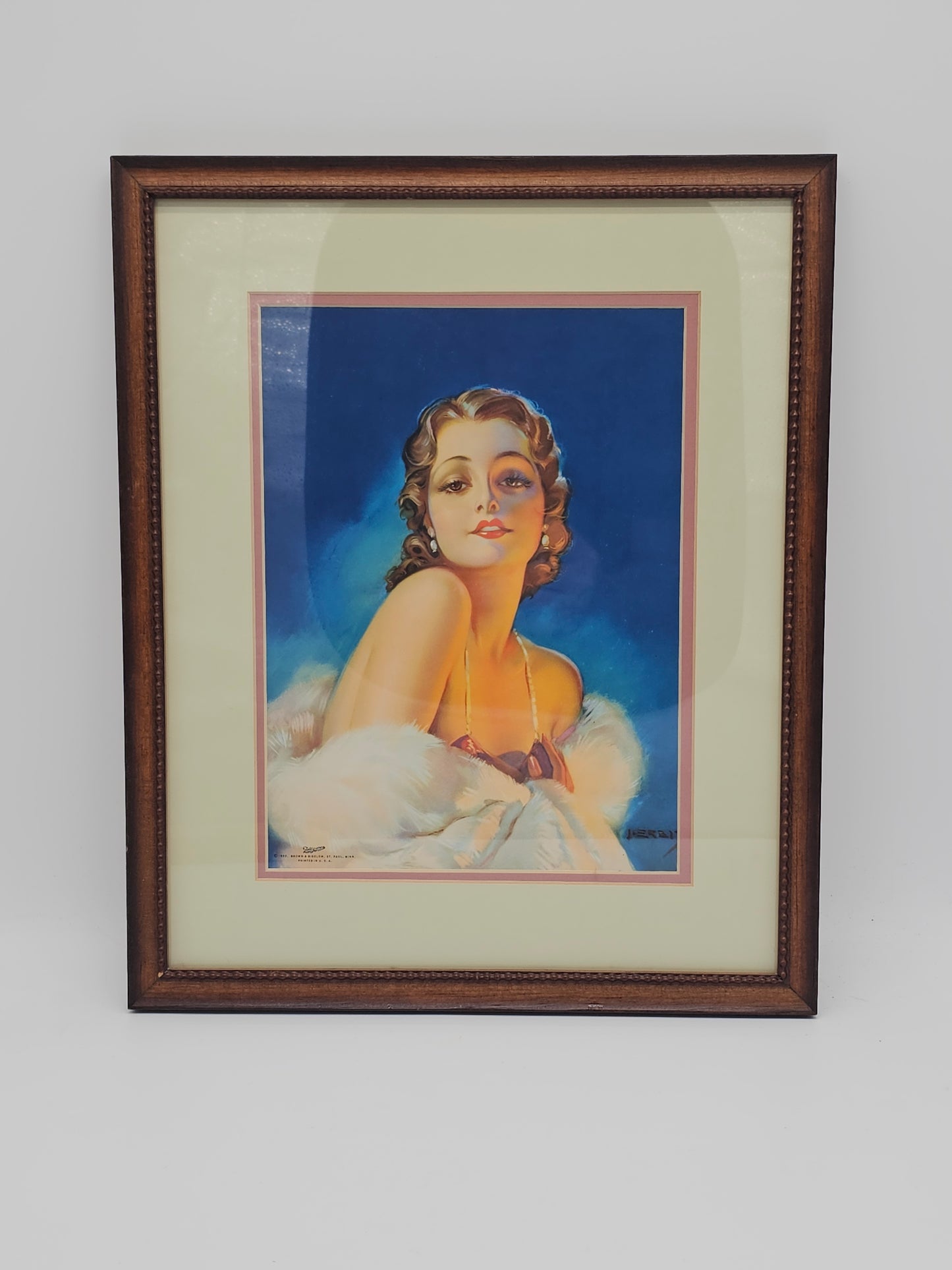 Art | 1932 Pin-Up Scarlet In Fur