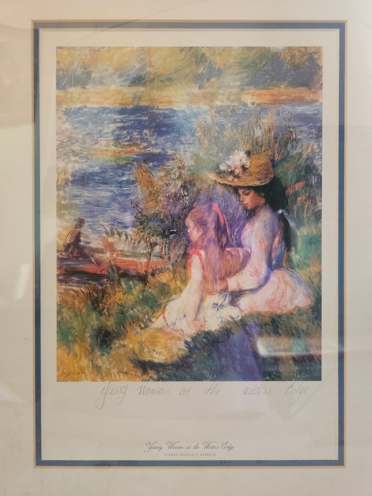 Collectibles | Young Woman At The Waters Edge- The Lodge Renoir Painting