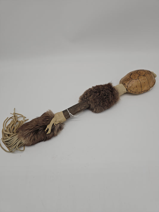 Collectibles | Native American Turtle Shell/Rabbit Fur Rattle