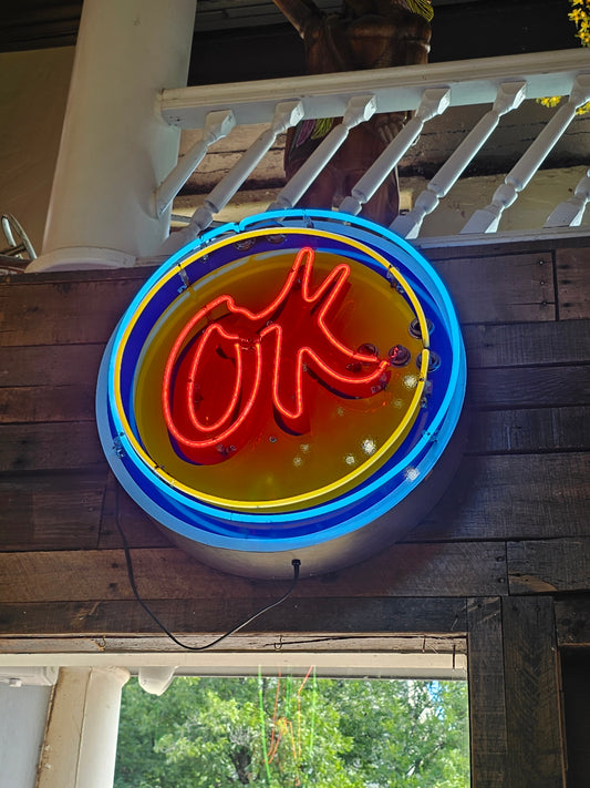 Collectibles | OK Round Neon