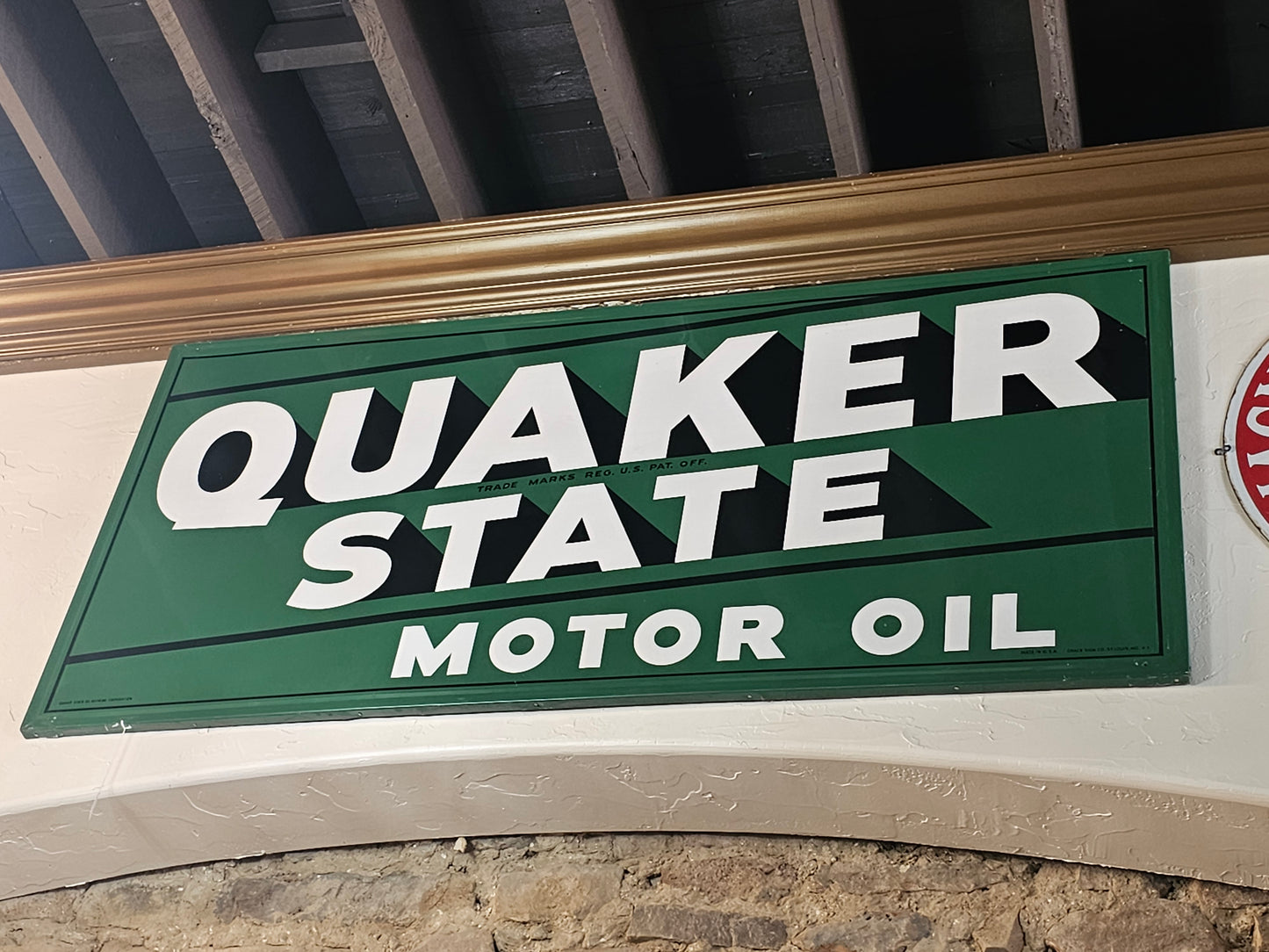 Vintage Quaker State Sign