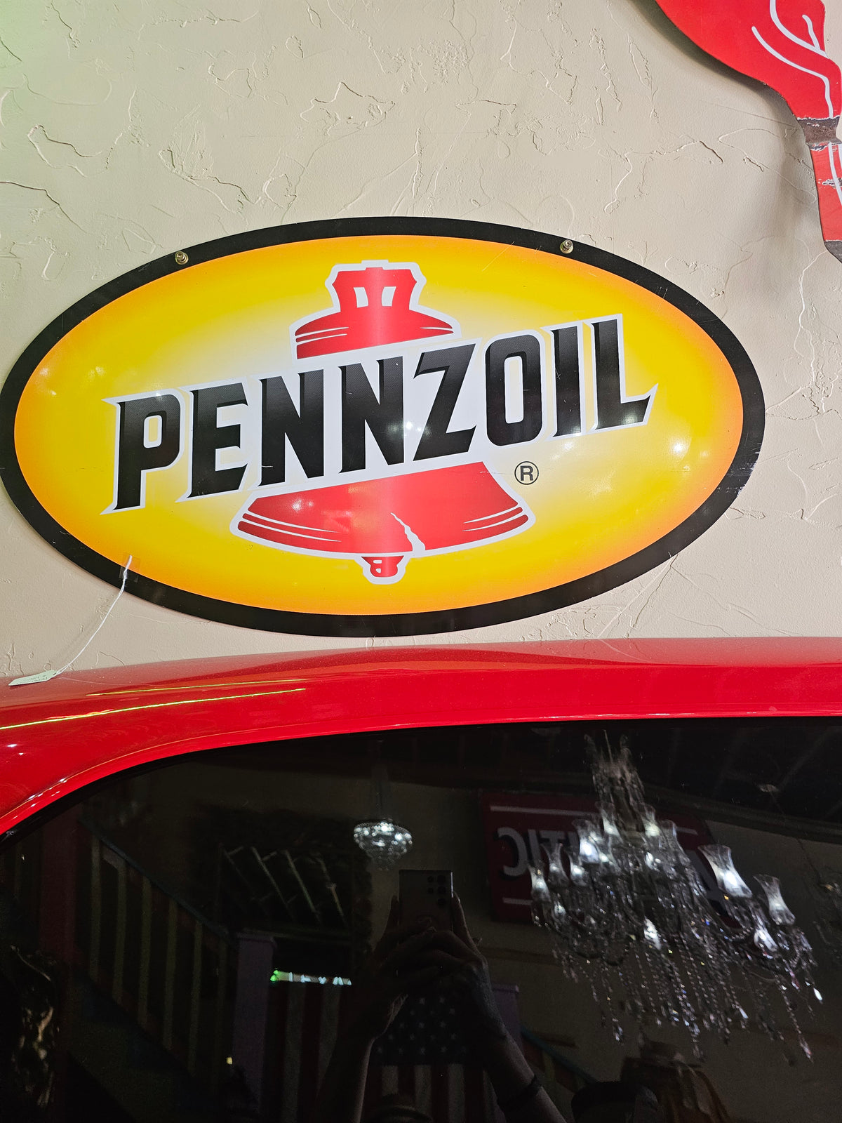 Pennziol Sign Collectibles | Vintage Pennzoil Metal Sign – Bertie & Olif Boutique