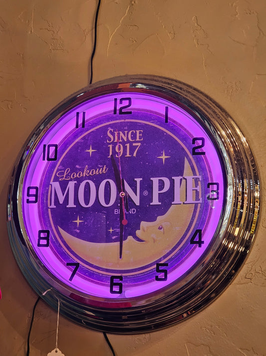 Collectibles | Neon Clock Moon Pie