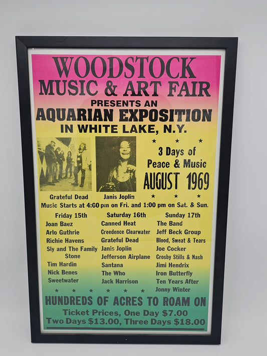 Collectibles | Woodstock Music Art Fair Poster Framed