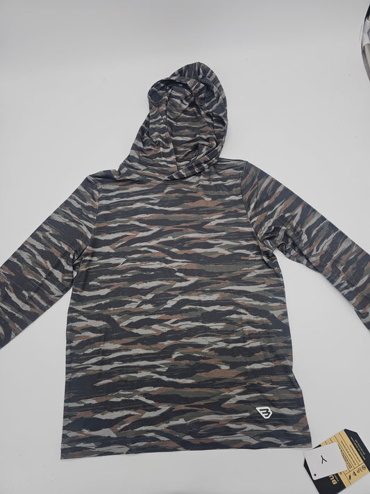 Boys | Burlebo Tiger Stripe Camo Youth Performance hoodie