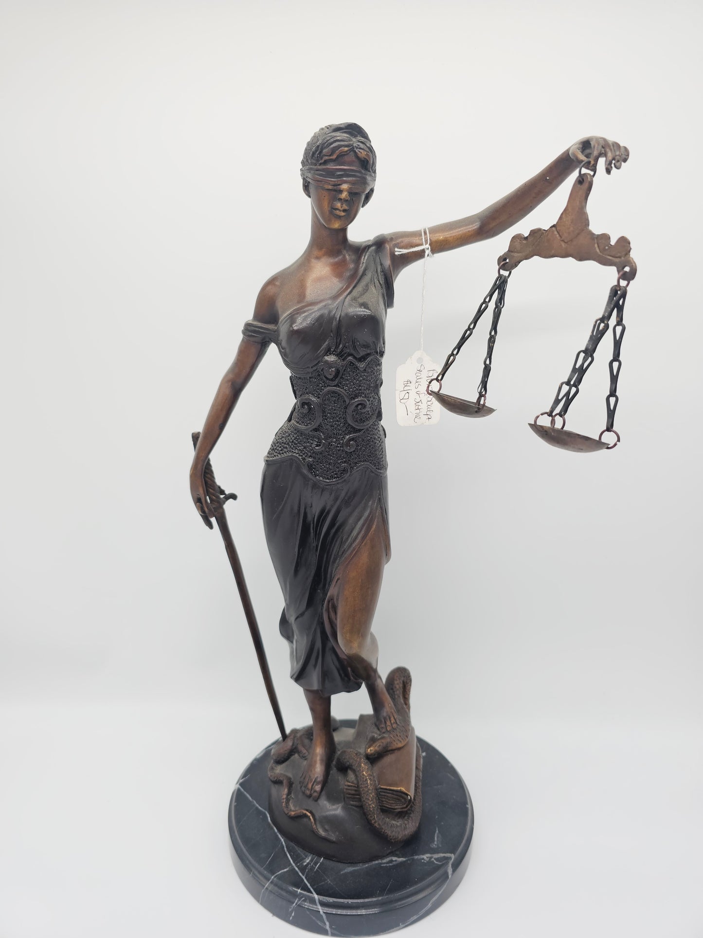 Collectibles | Bronze Sculpture Scales Of Justice