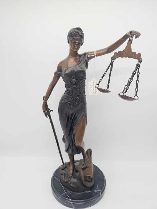 Collectibles | Bronze Sculpture Scales Of Justice