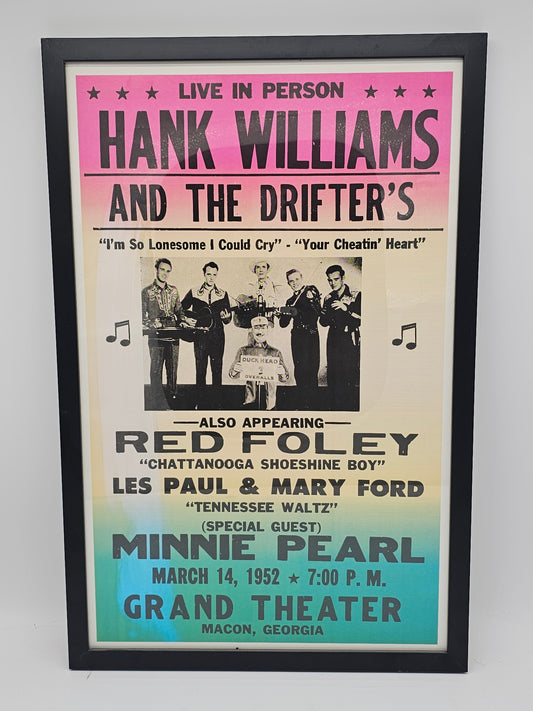Collectibles | Hank Williams And The Drifter Vintage Poster