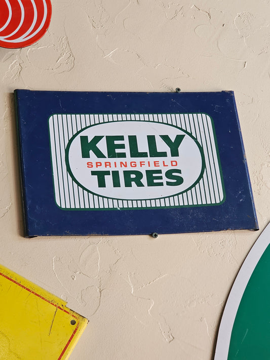 Vintage Kelly Tires Metal Sign