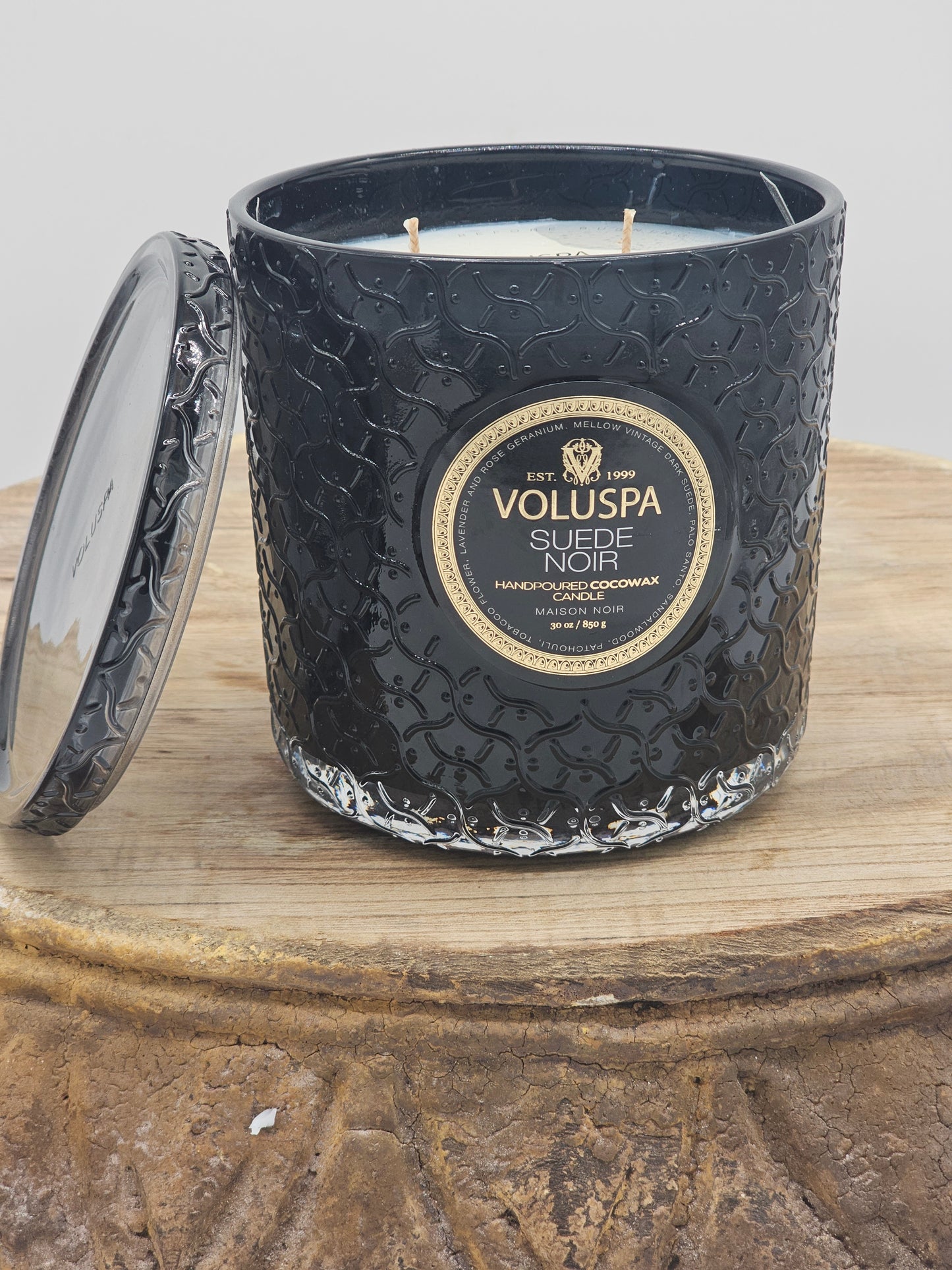 Shelby Wilcox Registry | Voluspa Suede Noir 30oz