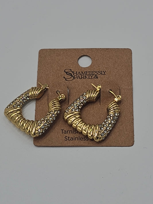 Jewelry | Earrings Stainless Steel Hoop Square/Oval