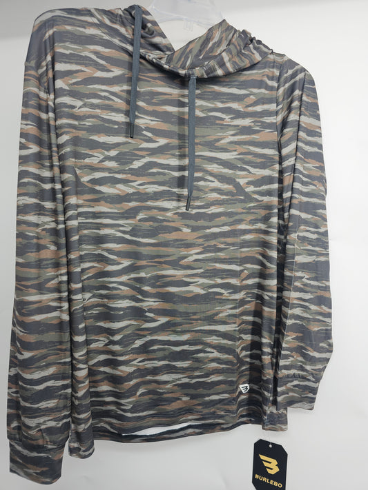 Men’s | Burlebo Hoodie Tiger Striped Performance