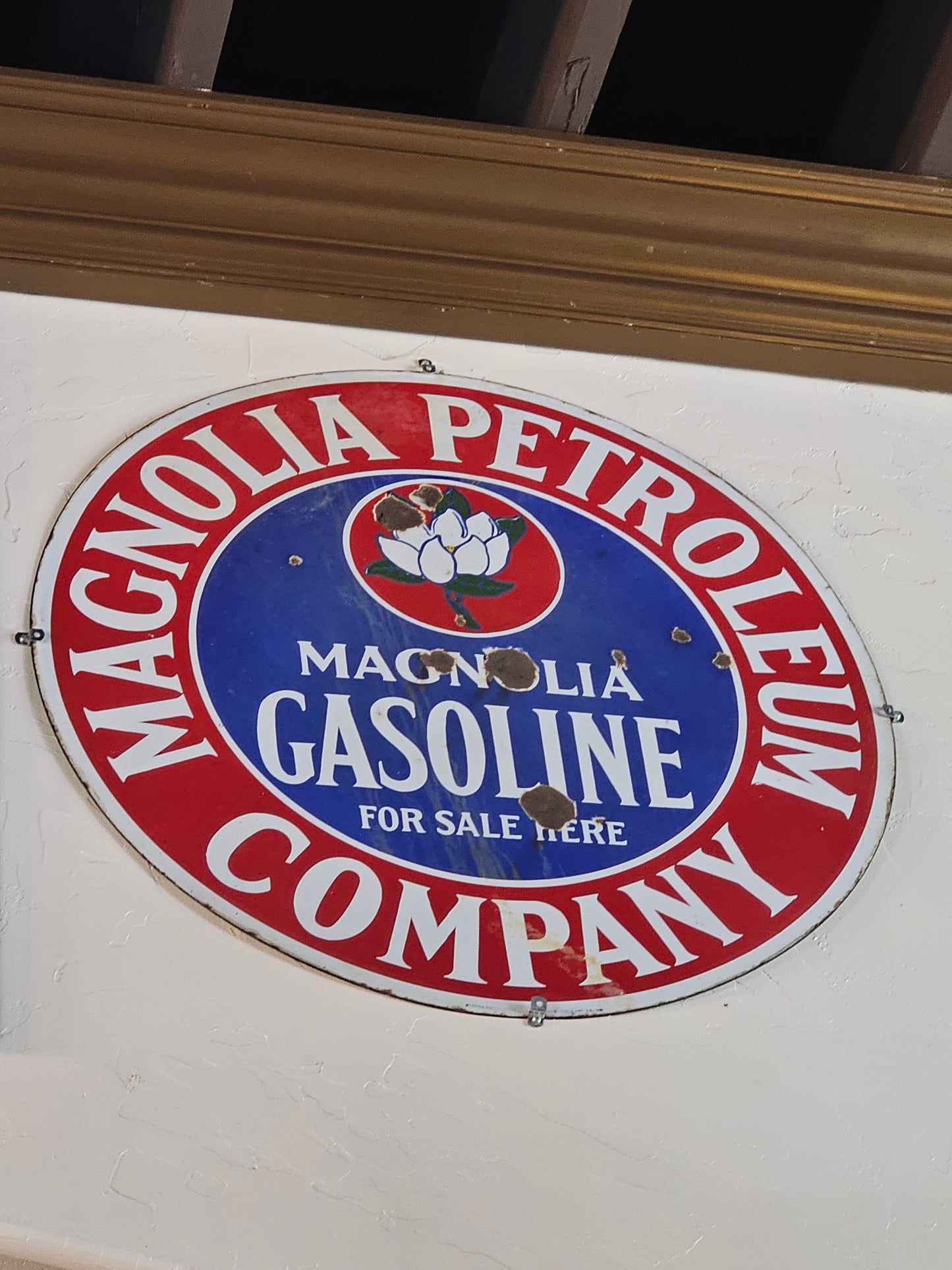 Collectibles | Vintage Metal Sign Magnolia Petroleum