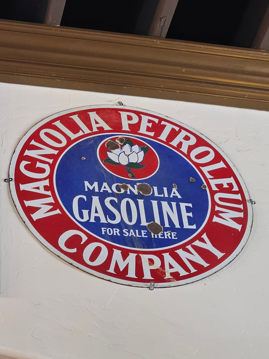 Collectibles | Vintage Metal Sign Magnolia Petroleum