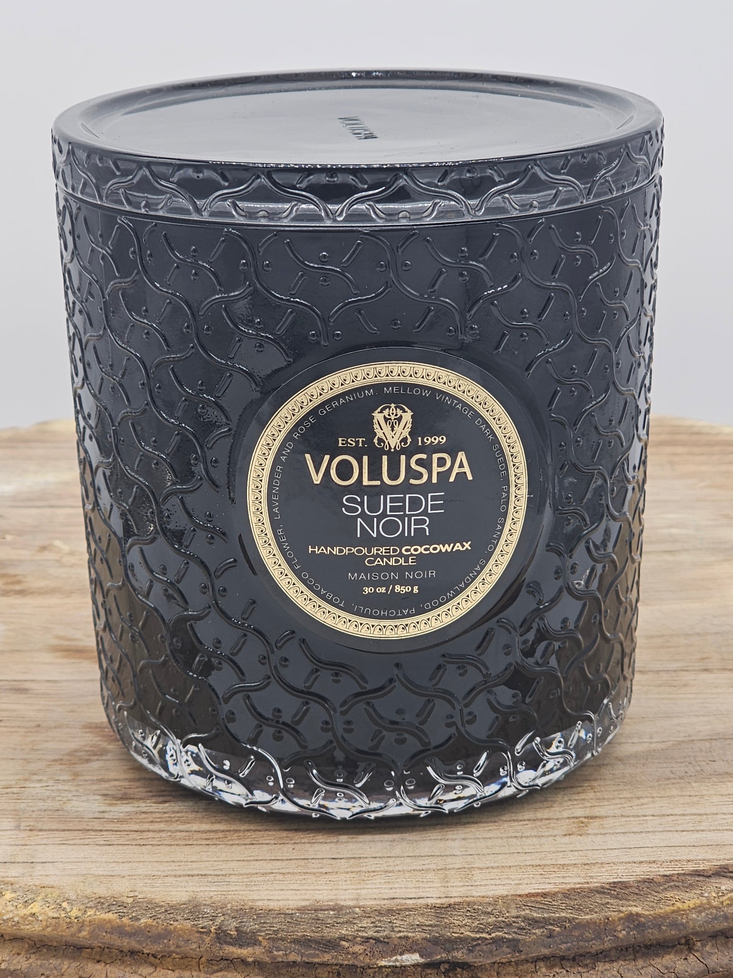 Shelby Wilcox Registry | Voluspa Suede Noir 30oz