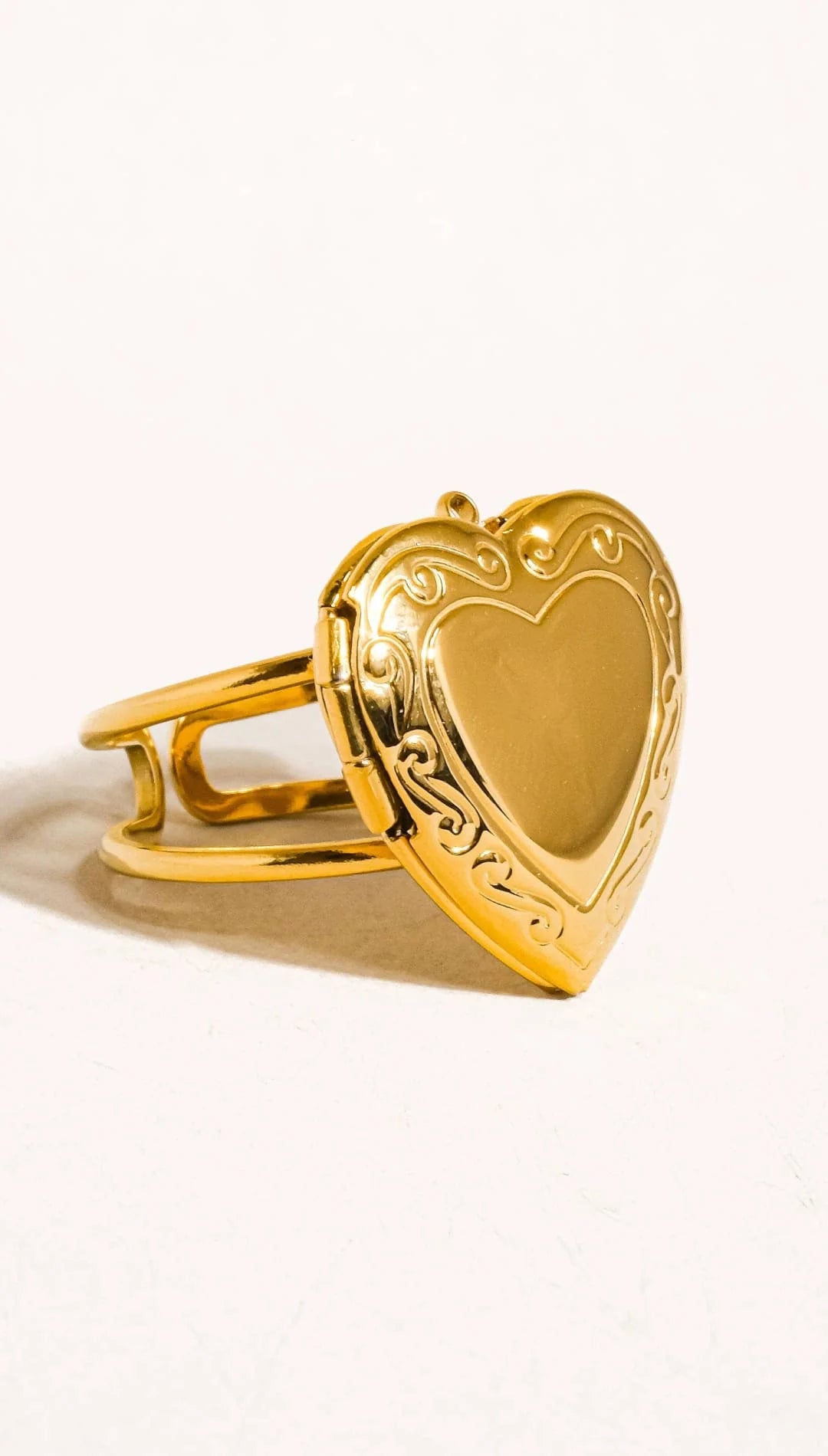 Sefina Locket Heart Ring