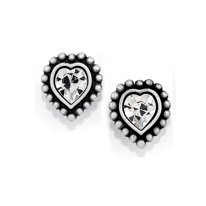 Earrings - Brighton Shimmer Heart Post
