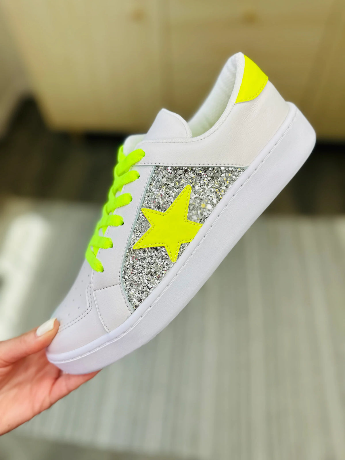 Shoes | Miel 51 Neon Yellow Sneakers