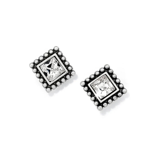 Earrings - Brighton Sparkle Square Mini Post