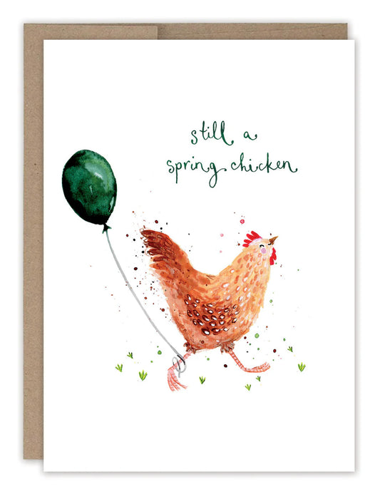 Spring Chicken Greeting Card