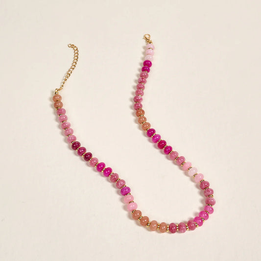 Necklace - Pretty Pinks Stone Candy